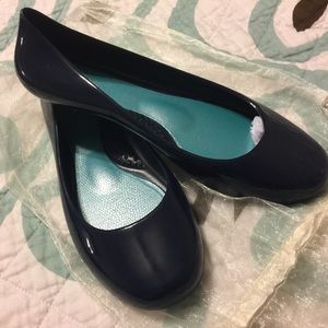 OkaB navy Taylor flats